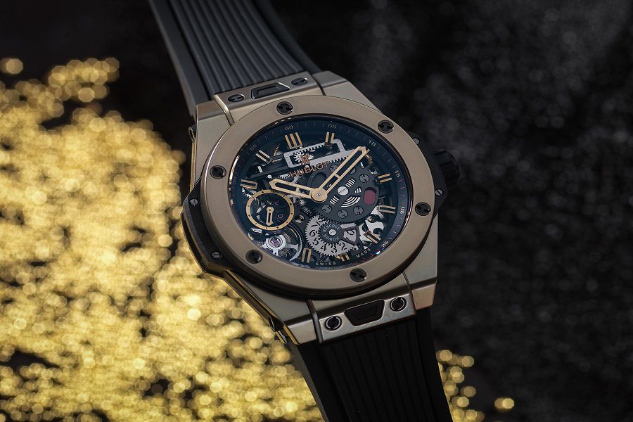 Chân dung mẫu đồng hồ đăng quang giải thiết kế sản phẩm tại Red Dot - Hublot Big Bang Meca-10 Magic Gold