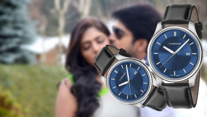 Trải nghiệm thú vị với đồng hồ dây da cặp thương hiệu Wenger
