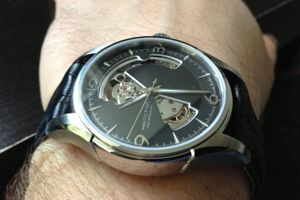 hamilton jazzmaster open heart wrist shot 2 e1499157026483