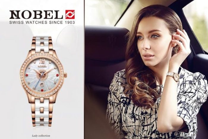 Đồng hồ cơ nữ giá rẻ Nobel – thiết kế lộ tim đầy tinh tế 3 Dong ho co nu gia re mua o dau