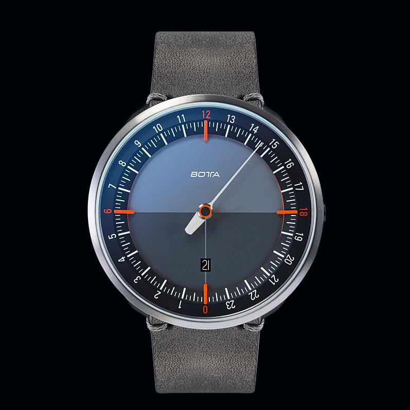 Điểm danh những “khuôn mặt thời gian” bất bình thường nhất thế giới! 4 Đồng hồ 1 kim Botta Uno-24 Plus