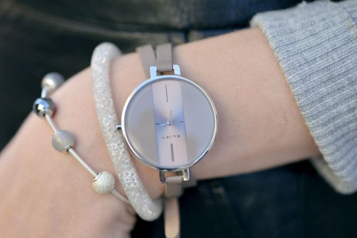 Đồng hồ dây da nữ ELixa