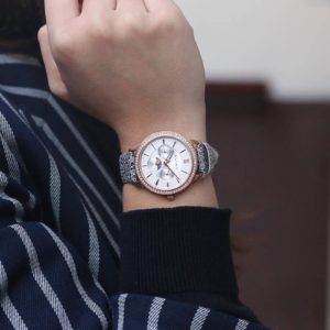 Đồng hồ nữ quai da hàng hiệu - Elixa