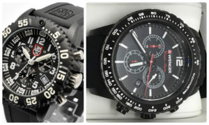 Wenger Roadster Black Night và Luminox Navy Seal