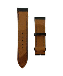 Dây Đồng Hồ Da Bò Thật Màu Đen Size 20 - 22MM - BN002