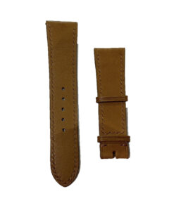 Dây Đồng Hồ Da Bò Thật Màu Đen Chỉ Vàng Size 20 - 22MM - BN003