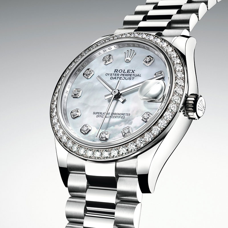 Đồng hồ Rolex Datejust 18 ct white gold - M278289RBR-0005 vàng trắng 18ct nạm kim cương 
