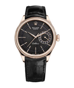 Rolex Cellini Date 50515 bkbk Everose Gold - Black Dial - Black Leather StrapRolex Cellini Date 50515 bkbk Everose Gold - Black Dial - Black Leather Strap