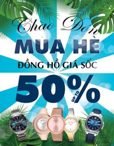 Giảm giá tất cả các thương hiệu đồng hồ Thụy Sỹ dịp 30/4 & 1/5