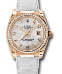 Đồng Hồ Rolex 116185 mdw - Datejust 36 Everose Gold - Diamond Bezel - LeatherĐồng Hồ Rolex 116185 mdw - Datejust 36 Everose Gold - Diamond Bezel - Leather