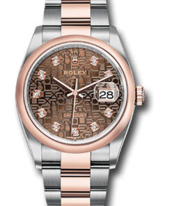 Đồng Hồ Rolex 126201 chojdo Datejust 36 Steel and Pink Gold - Domed Bezel - OysterĐồng Hồ Rolex 126201 chojdo Datejust 36 Steel and Pink Gold - Domed Bezel - Oyster