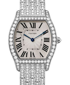 Đồng Hồ Cartier HPI00779  - Tortue Medium - White GoldCartier Tortue Watch - 39 mm White Gold Diamond Case - Diamond Bracelet