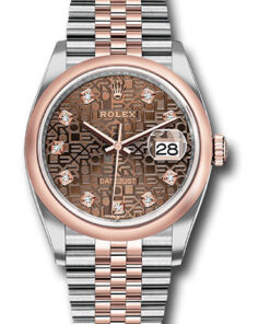 Đồng Hồ Rolex 126201 chojdj- Datejust 36 Steel and Pink Gold - Domed Bezel - JubileeĐồng Hồ Rolex 1126201 chojdj- Datejust 36 Steel and Pink Gold - Domed Bezel - Jubilee