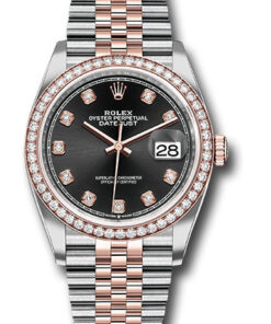 Đồng Hồ Rolex 126281RBR bkdj - Datejust 36 Steel and Pink Gold - Diamond Bezel - JubileeĐồng Hồ Rolex 126281RBR bkdj - Datejust 36 Steel and Pink Gold - Diamond Bezel - Jubilee