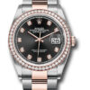 Đồng Hồ Rolex 126281RBR bkdo - Datejust 36 Steel and Pink Gold - Diamond Bezel - Oyster