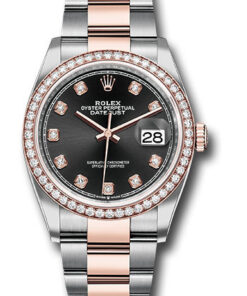 Đồng Hồ Rolex 126281RBR bkdo - Datejust 36 Steel and Pink Gold - Diamond Bezel - OysterĐồng Hồ Rolex 126281RBR bkdo - Datejust 36 Steel and Pink Gold - Diamond Bezel - Oyster