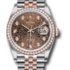 Đồng Hồ Rolex 126281RBR chojdj - Datejust 36 Steel and Pink Gold - Diamond Bezel - Jubilee
