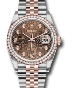 Đồng Hồ Rolex 126281RBR chojdj - Datejust 36 Steel and Pink Gold - Diamond Bezel - JubileeĐồng Hồ Rolex 126281RBR chojdj - Datejust 36 Steel and Pink Gold - Diamond Bezel - Jubilee