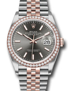 Đồng Hồ Rolex 126281RBR dkrij - Datejust 36 Steel and Pink Gold - Diamond Bezel - JubileeĐồng Hồ Rolex 126281RBR dkrij - Datejust 36 Steel and Pink Gold - Diamond Bezel - Jubilee
