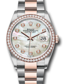 Đồng Hồ Rolex 126281RBR mdo - Datejust 36 Steel and Pink Gold - Diamond Bezel - OysterĐồng Hồ Rolex 126281RBR mdo - Datejust 36 Steel and Pink Gold - Diamond Bezel - Oyster