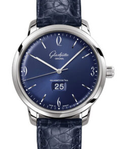 Glashutte Original 2-39-47-06-02-04 - Sixties Panorama Date Stainless Steel - Louisiana Alligator StrapGlashutte Original 2-39-47-06-02-04 - Sixties Panorama Date Stainless Steel - Louisiana Alligator Strap