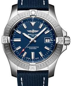 Breitling A17318101C1X2 - Avenger Automatic 43 Stainless Steel - Leather Strap - Folding Buckle  CopyBreitling A17318101C1X2 - Avenger Automatic 43 Stainless Steel - Leather Strap - Folding Buckle