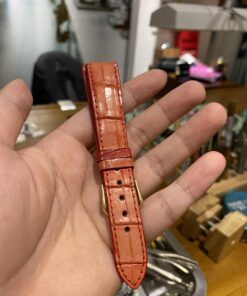 Dây đồng hồ da cá sấu màu nâu size từ 20 - 22 - CS0014Dây đồng hồ da cá sấu màu nâu size từ 20 - 22 - CS0014