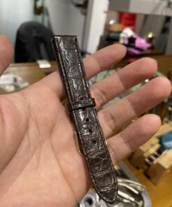 Dây đồng hồ da cá sấu màu nâu size từ 20 - 22 - CS0015Dây đồng hồ da cá sấu màu nâu size từ 20 - 22 - CS0015