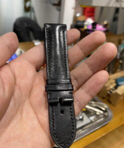 Dây đồng hồ da da bò màu đen size từ 20 - 22  - BN0011Dây đồng hồ da da bò màu đen size từ 20 - 22 - BN0011
