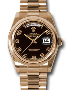 Đồng hồ Rolex 118205 bkap - Day-Date 36 Pink Gold - Domed Bezel - PresidentĐồng hồ Rolex 118205 bkap - Day-Date 36 Pink Gold - Domed Bezel - President