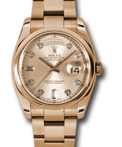 Đồng hồ Rolex 118205 chdo - Day-Date 36 Pink Gold - Domed Bezel - OysterĐồng hồ Rolex 118205 chdo - Day-Date 36 Pink Gold - Domed Bezel - Oyster