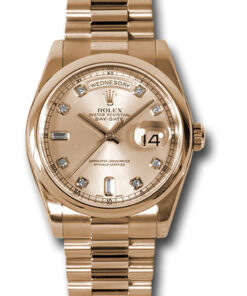 Đồng hồ Rolex 118205 chdp - Day-Date 36 Pink Gold - Domed Bezel - PresidentĐồng hồ Rolex 118205 chdp - Day-Date 36 Pink Gold - Domed Bezel - President