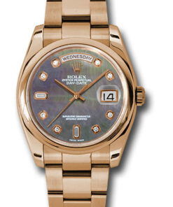 Đồng hồ Rolex 118205 dkmdo - Day-Date 36 Pink Gold - Domed Bezel - OysterĐồng hồ Rolex 118205 dkmdo - Day-Date 36 Pink Gold - Domed Bezel - Oyster