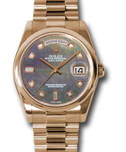 Đồng hồ Rolex 118205 dkmdp - Day-Date 36 Pink Gold - Domed Bezel - PresidentĐồng hồ Rolex 118205 dkmdp - Day-Date 36 Pink Gold - Domed Bezel - President