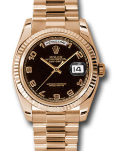 Đồng hồ Rolex 118235 bkap - Day-Date 36 Pink Gold - Fluted Bezel - PresidentĐồng hồ Rolex 118235 bkap - Day-Date 36 Pink Gold - Fluted Bezel - President