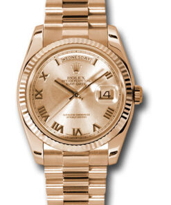Đồng hồ Rolex 118235 chrp - Day-Date 36 Pink Gold - Fluted Bezel - PresidentĐồng hồ Rolex 118235 chrp - Day-Date 36 Pink Gold - Fluted Bezel - President