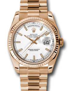 Đồng hồ Rolex 118235 wsp - Day-Date 36 Pink Gold - Fluted Bezel - PresidentĐồng hồ Rolex 118235 wsp - Day-Date 36 Pink Gold - Fluted Bezel - President