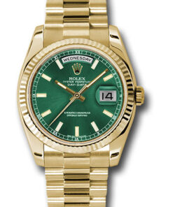 Đồng hồ Rolex 118238 grip - Day-Date 36 Yellow Gold - Fluted Bezel - PresidentĐồng hồ Rolex 118238 grip - Day-Date 36 Yellow Gold - Fluted Bezel - President