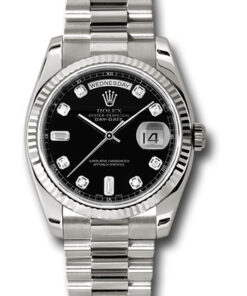 Đồng hồ Rolex 118239 bkdp - Day-Date 36 White Gold - Fluted Bezel - PresidentĐồng hồ Rolex 118239 bkdp - Day-Date 36 White Gold - Fluted Bezel - President