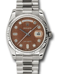 Đồng hồ Rolex 118239 hbjdp - Day-Date 36 White Gold - Fluted Bezel - PresidentĐồng hồ Rolex 118239 hbjdp - Day-Date 36 White Gold - Fluted Bezel - President