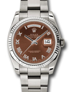 Đồng hồ Rolex 118239 hbro - Day-Date 36 White Gold - Fluted Bezel - OysterĐồng hồ Rolex 118239 hbro - Day-Date 36 White Gold - Fluted Bezel - Oyster