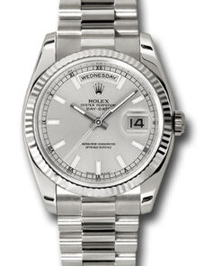 Đồng hồ Rolex 118239 ssp - Day-Date 36 White Gold - Fluted Bezel - PresidentĐồng hồ Rolex 118239 ssp - Day-Date 36 White Gold - Fluted Bezel - President