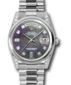 Đồng hồ Rolex 118296 dkmdp - Day-Date 36 Platinum - Domed Bezel - Dia Lugs - PresidentĐồng hồ Rolex 118296 dkmdp - Day-Date 36 Platinum - Domed Bezel - Dia Lugs - President
