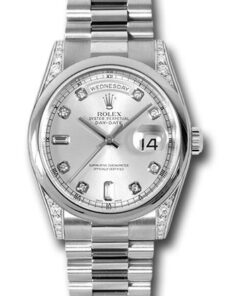 Đồng hồ Rolex 118296 sdp - Day-Date 36 Platinum - Domed Bezel - Dia Lugs - PresidentĐồng hồ Rolex 118296 sdp - Day-Date 36 Platinum - Domed Bezel - Dia Lugs - President