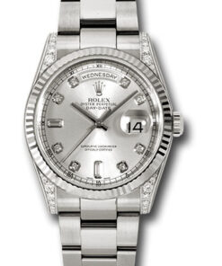 Đồng hồ Rolex 118339 sdo - Day-Date 36 White Gold - Fluted Bezel - Dia Lugs - OysterĐồng hồ Rolex 118339 sdo - Day-Date 36 White Gold - Fluted Bezel - Dia Lugs - Oyster