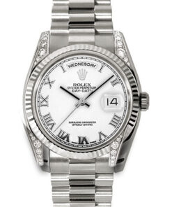 Đồng hồ Rolex 118339 wrp - Day-Date 36 White Gold - Fluted Bezel - Dia Lugs - PresidentĐồng hồ Rolex 118339 wrp - Day-Date 36 White Gold - Fluted Bezel - Dia Lugs - President