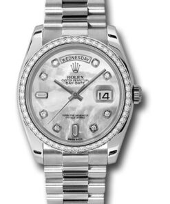 Đồng hồ Rolex 118346 mdp - Day-Date 36 Platinum - Dia Bezel - PresidentĐồng hồ Rolex 118346 mdp - Day-Date 36 Platinum - Dia Bezel - President