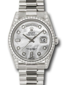 Đồng hồ Rolex 118389 mdp - Day-Date 36 White Gold - Dia Bezel - PresidentĐồng hồ Rolex 118389 mdp - Day-Date 36 White Gold - Dia Bezel - President