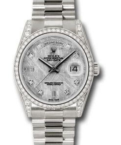 Đồng hồ Rolex 118389 mtdp - Day-Date 36 White Gold - Dia Bezel - PresidentĐồng hồ Rolex 118389 mtdp - Day-Date 36 White Gold - Dia Bezel - President
