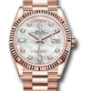 Đồng hồ Rolex 128235 mdp - Day-Date 36 Everose Gold - Fluted Bezel - President 2 128235mdp 1